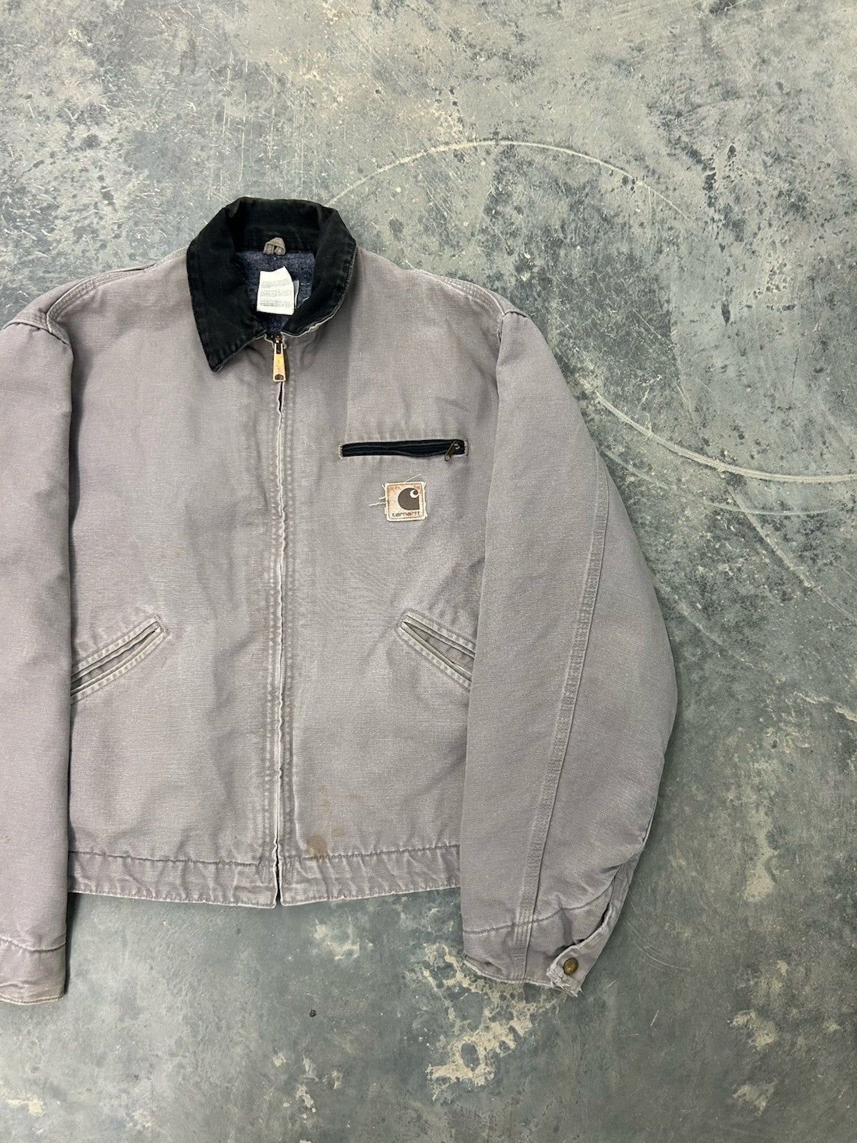 Carhartt Men's Detroit Jacket J64CMT Sand gray Sz Large Made in USA