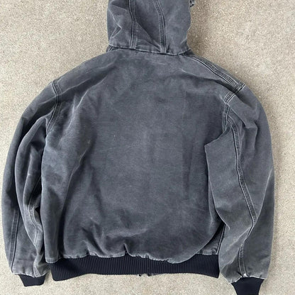 Carhartt Men's Black and Grey Jacket