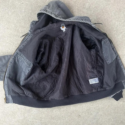 Carhartt Men's Black and Grey Jacket