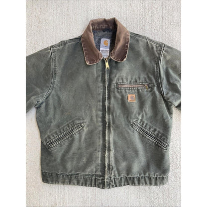 Carhartt Men's Green and Brown Jacket
