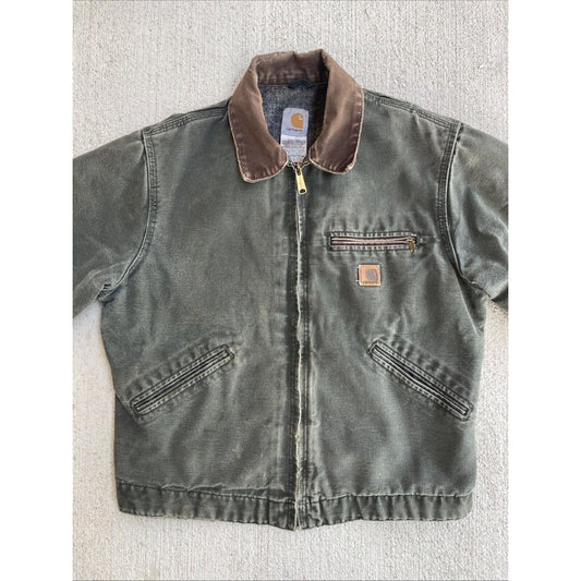 Carhartt Men's Green and Brown Jacket