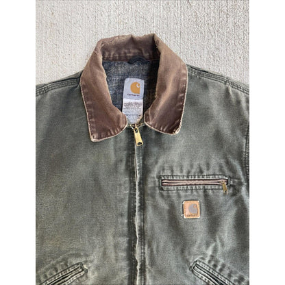 Carhartt Men's Green and Brown Jacket