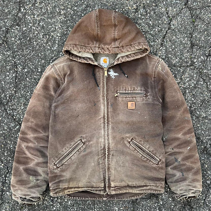 Vintage crazy faded brown j141