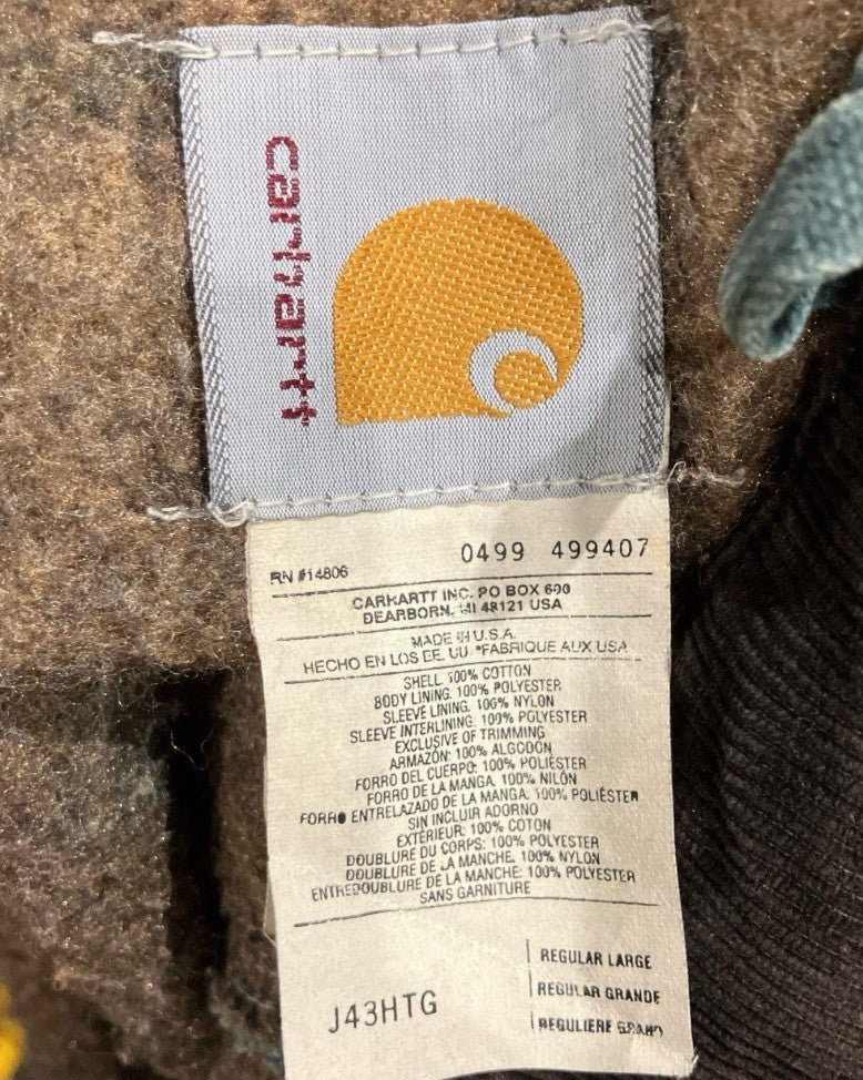 Carhartt J43 HTG size MEDIUM detroit jacket vintage 1999