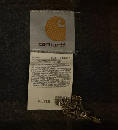 Carhartt Detroit Jacket Vintage Blanket-Lined J65 BLU Blue USA Medium M RARE