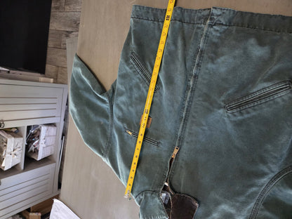 Vintage Carhartt Detroit Jacket J43 HTG Mens L Green Plaid Lined Y2K