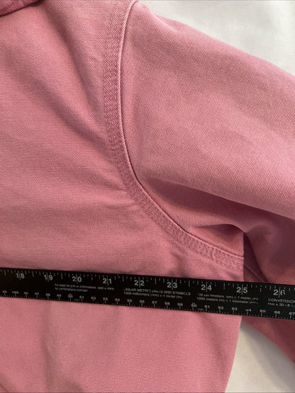 Carhartt Active Jacket Quilt Lined Women’s L WJ130 PKR Pink Rose Hooded Canvas