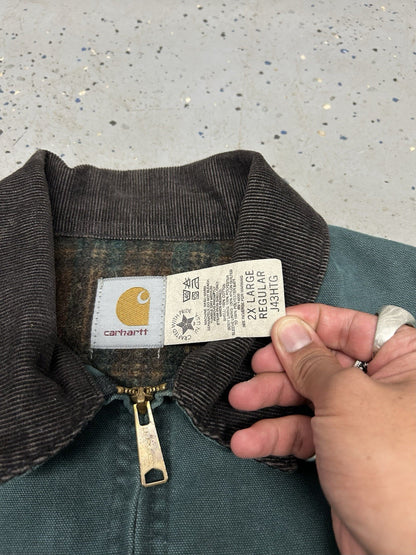VTG Detroit Carhartt Jacket- Hunter Green- Size 2X-Large