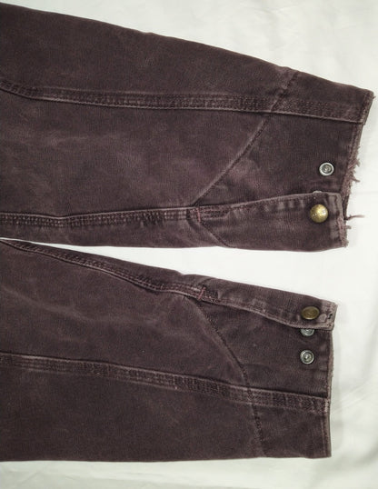 Carhartt Detroit Jacket J97 BRG Burgundy Size L Reg. Blanket Lined USA Made VTG