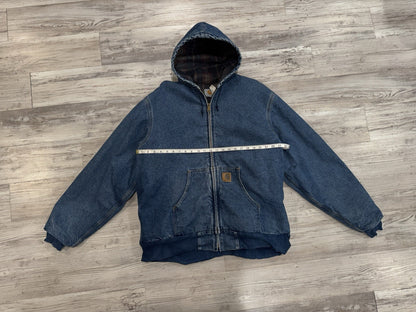 RARE Carhartt Jacket Men’s XL Tall Hooded Denim Asap Rocky