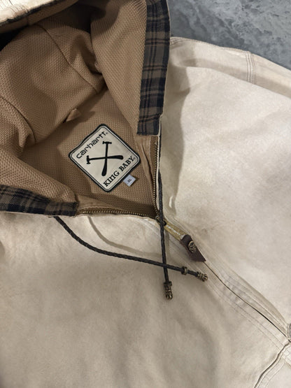 Vintage Carhartt X King Baby Active Jacket Canvas Metal Size Large Chrome