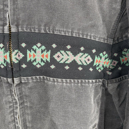 Vintage Carhartt Quilted Santa Fe Southwest Jacket “Black Aztec” JQ0405