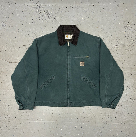 VTG Detroit Carhartt Jacket- Hunter Green- Size 2X-Large