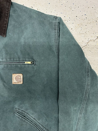 VTG Detroit Carhartt Jacket- Hunter Green- Size 2X-Large