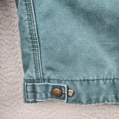VTG Carhartt Detroit Jacket J43 HTG Hunter Green Large Regular USA Union 1998