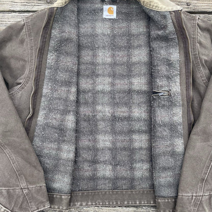 vintage carhartt j97 tmb sandstone detroit jacket in timber size large