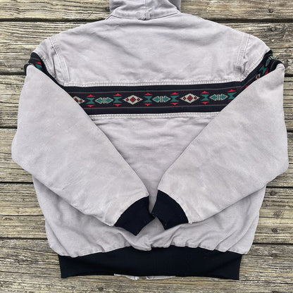 vintage carhartt j79 cmt aztec active jacket in cement size large