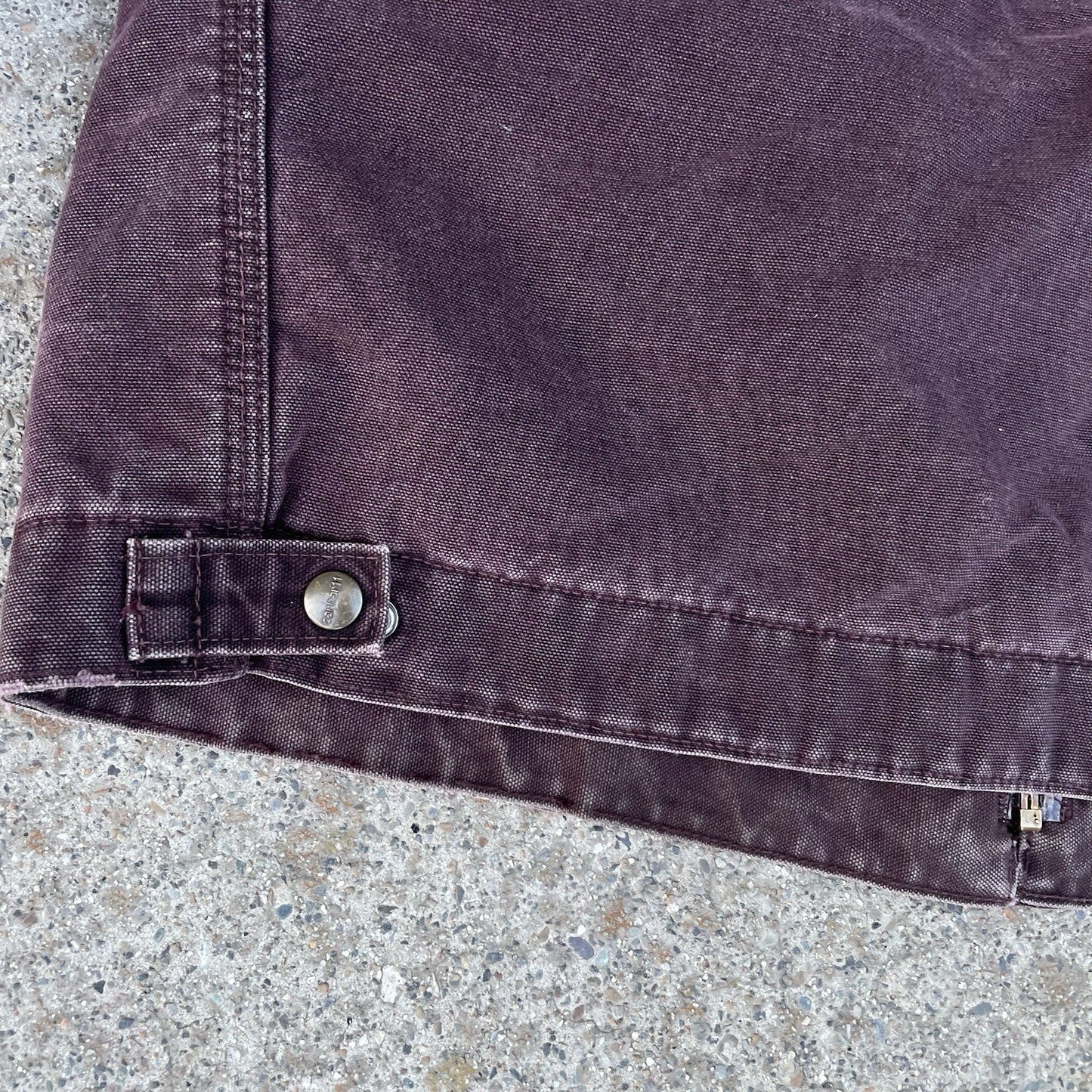 Carhartt Detroit J97 Brg Wine Burgundy Purple Vintage Faded Jacket Coat XL USA