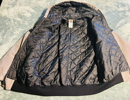 Vintage 90’s Men’s Carhartt Aztec Gray Hooded Jacket J78 CMT Southwestern Sz XL