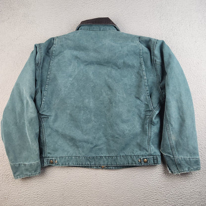 VTG Carhartt Detroit Jacket J43 HTG Hunter Green Large Regular USA Union 1998