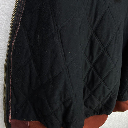 Carhartt Active Jacket Quilt Lined Mens Large J68 BRK Brick Red