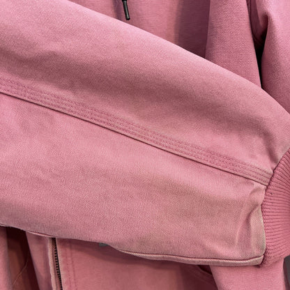 Carhartt Active Jacket Quilt Lined Women’s L WJ130 PKR Pink Rose Hooded Canvas