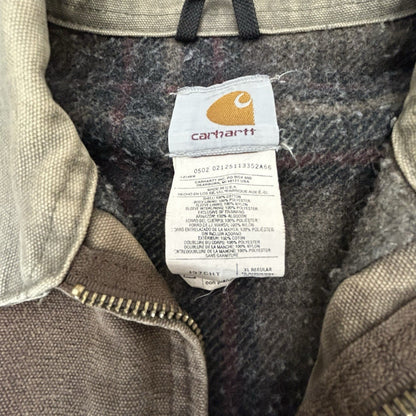 Vintage Carhartt Detroit Jacket Mens XL Blanket Lined J97 CHT Chestnut Brown USA