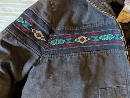 Vintage Aztec Black Carhartt Jacket Men’s XL