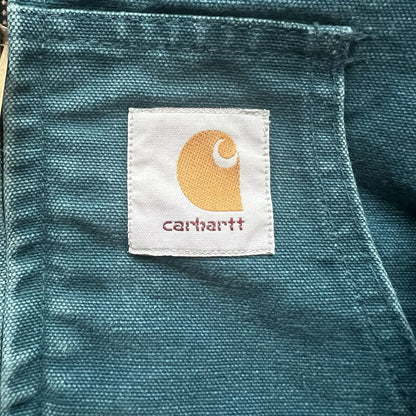 Vintage Carhartt Aztec Santa Fe Jacket Size Medium Teal JQ041 Faded Rare Lined