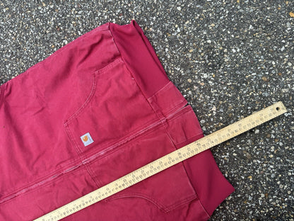 Vintage Carhartt Hooded Canvas Zip Up Jacket Women’s Size L Pink Active Vtg