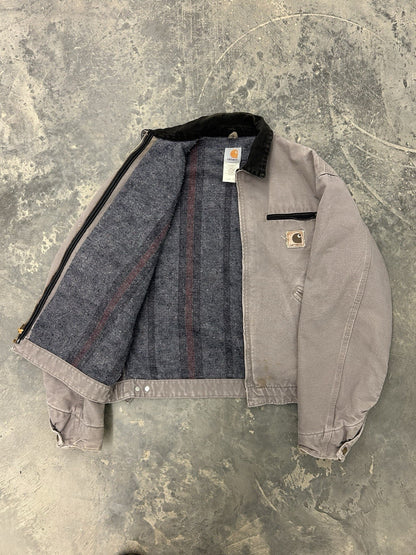 Carhartt Men's Detroit Jacket J64CMT Sand gray Sz Large Made in USA