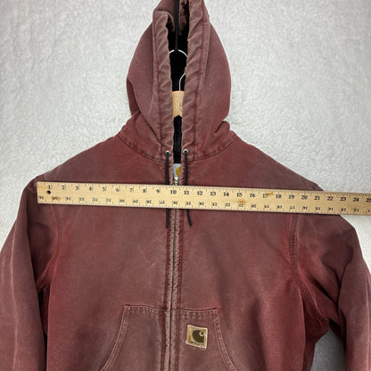Carhartt Active Jacket Quilt Lined Mens Large J68 BRK Brick Red