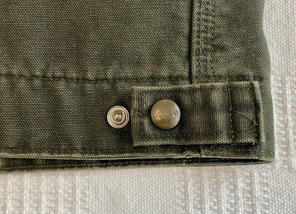 VTG Carhartt Detroit Blanket-Lined Jacket # J97 MOS Moss Green, Men’s Size XL.