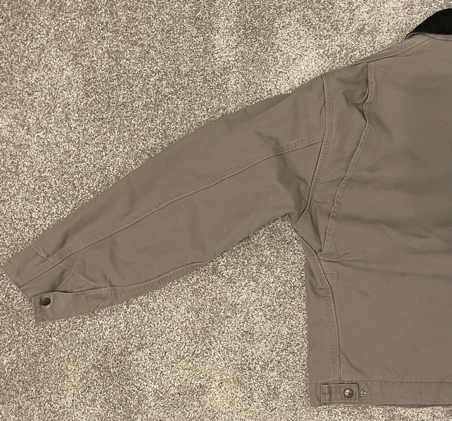 Carhartt Vintage Cement Grey Detroit Jacket J76 CMT Washed Sandstone Duck Large