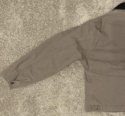 Carhartt Vintage Cement Grey Detroit Jacket J76 CMT Washed Sandstone Duck Large