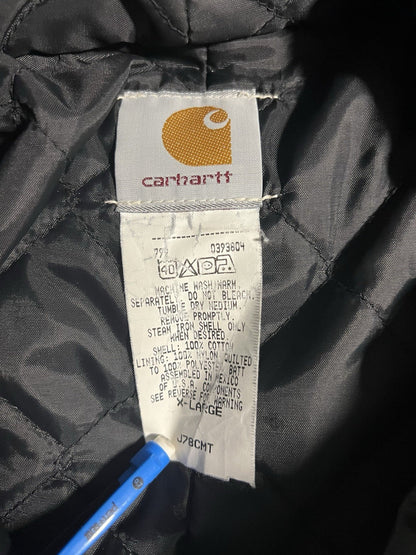 Vintage 90’s Men’s Carhartt Aztec Gray Hooded Jacket J78 CMT Southwestern Sz XL