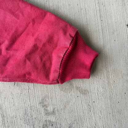 Vintage Y2K pink WOMENS Carhartt quilted hooded work wear jacket