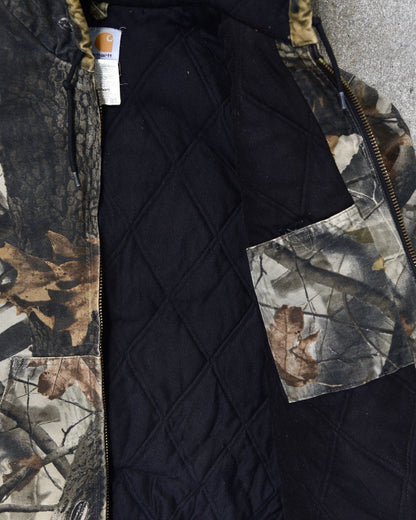 Vintage Carhartt Quilted Hooded Active Jacket “Camo” J143 CMO Men’s Medium